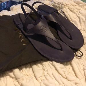 Gucci rubber sandals